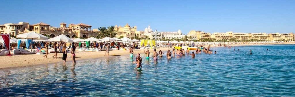 Hurghada city along the red sea