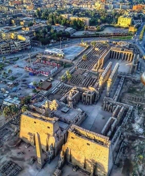 Ankhtours, nile cruise, an airen view of Luxor
